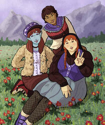 Two shaded Full bodies and one Half body, with Normal background. 66$